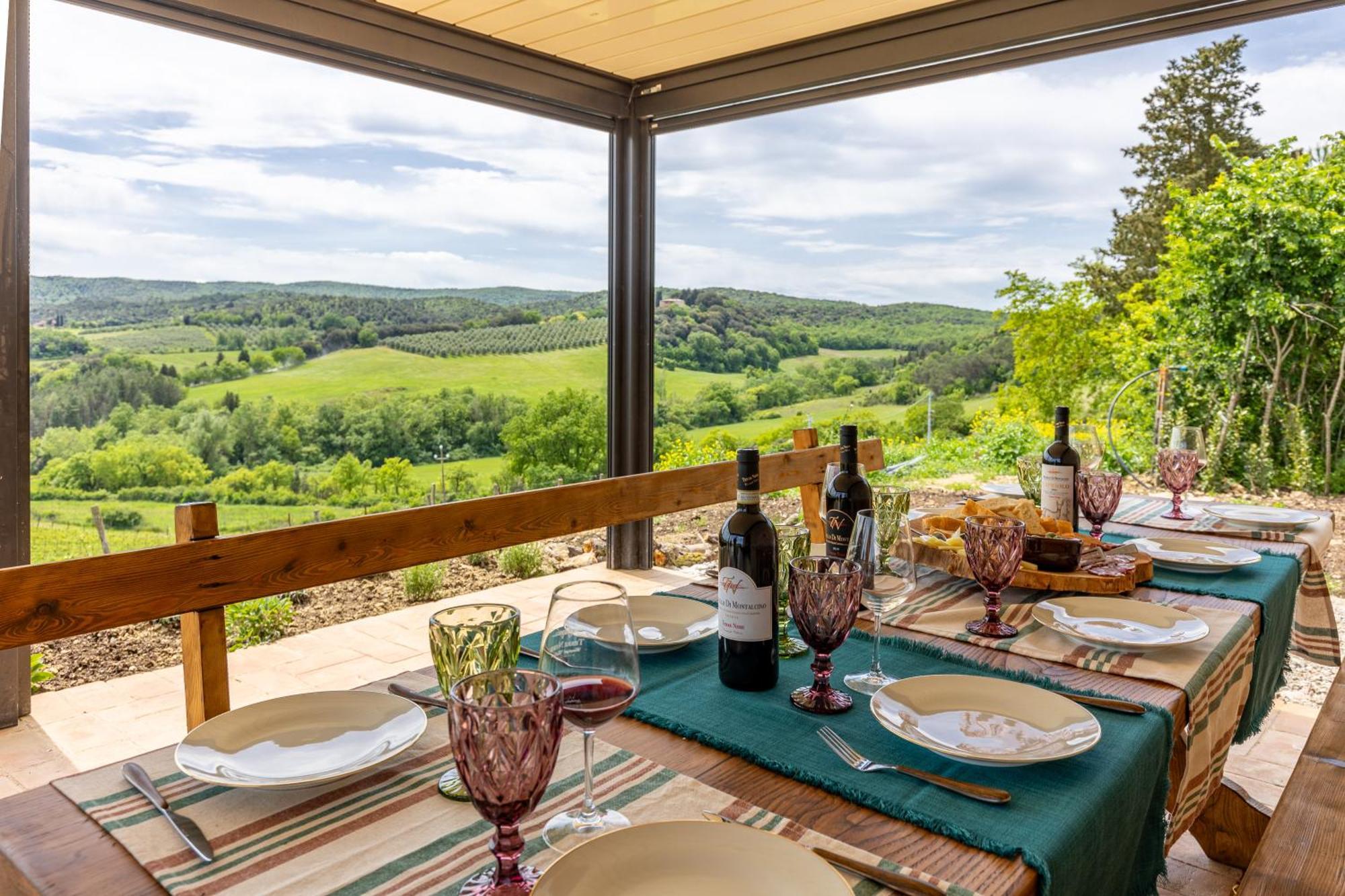 Pociano 1863 - Country House With Stunning View Of Siena Lupompesi Extérieur photo